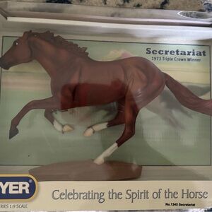 Breyer Chestnut Horse Model with White Accents